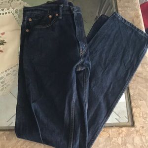 MENS LEVI REGULAR FIT DARK WASH JEANS
